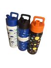 Lot Of  3  18oz Simple Modern Kids Insulated Water Bottles Dinosaurs shark space
