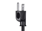 3ft Black Extension Cord 3 Prong 13a 1625w Nema 5-15p To 5-15r 16awg Power Cable