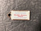 Vintage July 1958 Missouri Keychain License Plate Tag   562-091