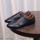 Retro Mens Lace Up Real Leather Casual Fashion Training Thin Soled Shoes British