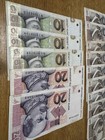 Croatia 1 870 Kuna Banknote Lot     200 20 10 Hrk     Croatian Currency Collection