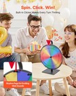 Vevor 12 In Spinning Prize Wheel 12 Slots Tabletop Spinning Wheel With Stand