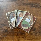 Vintage Lot Of 3 Mini Metal Picture Frames Freestanding Easel Back Rite Aid 