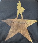 Hamilton  T-shirt Broadway Play Logo Black Short Sleeve Mens Cotton Sz Xxxl