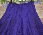 Traditional Indian Chaniya Choli Skirt Blue Red Gold Flare Garba Dance Size M