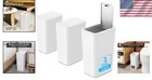 Space-saving Off-white Trash Can Set - 3 Gallon Capacity With Quiet Close