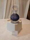 Art Deco Antique Perfume Bottle Clear Cut Crystal Glass Stopper Vtg Empty No Per