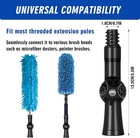 2 Pack Rotating Extension Pole Adapter 180   Threaded Angle Attachment For Cleani