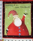 Merry Christmas Santa Fabric Large Quilt Blocks 8 5  X 10  Ea  Quilting Crafting