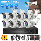 8ch H 265  5mp Lite Dvr 1080p Hd Outdoor Cctv Home Security Camera System Kit Us