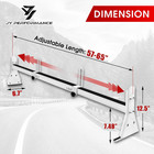 Ladder Rack For Van  Van Roof Rack 3 Bars  800 Lbs  Adjustable 57 -65 