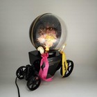 Showa Retro Fiber Optic Flower Lamp  Carriage Type  Fancy Interior  Rare
