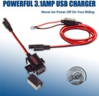 Motopower Mp0609a 3 1amp Motorcycle Usb Port Kit Sae To Red  Black 