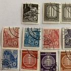 German Democratic Republic  Vintage Group Of  27 Used Stamps Lot W Envelopes