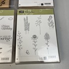 Stampin Up Lot Of 4 Stamp Sets Flowers Butterflies Swallowtail Flowering Fields