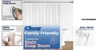 Durable 4g Clear Peva Shower Curtain Liner  72  X 72  With Weighted Bottom Hem