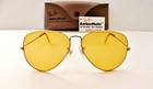 Vintage B l Ray Ban Usa Aviator 62-14mm Ambermatic Yellow All-weather Sunglasses