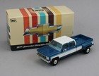 1 64 Ixo Models  blue   White  1977 Chevrolet Silverado C30 Dually Pickup Truck