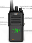 Handheld Two-way Vhf Marine Radio Ip68 Waterproof Led Screen     