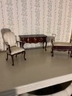 Bespaq Vintage 3 Piece Set Of Chair  Console Table And Bench 