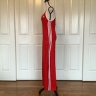 Adidas Originals Womens 3s Tank Dress Red White Maxi Trefoil Logo Size M Nwt