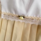 Rose Cottage Box Pleat Dress Baby Girls 18m Lace Peter Pan Collar Yellow Vintage