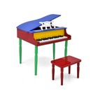 30-key Wood Children Grand Piano Toy W  Bench   Music Stand Age 3 - 8 Year Old