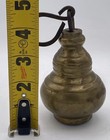 Antique Brass Hanging Balance Scale Or Clock Weight Pear Shape Vintage Heavy