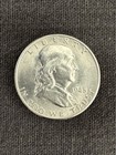 Lot Of 4 Franklin Half Doiiars  1948  1949  1951  1954  - 90  Siver