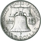 1962 D Franklin Half Dollar About Uncirculated 90  Silver