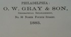 1883 Map   North America Greenland Authentic Ow Gray Atlas Map -  14x17  - 008