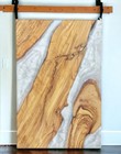 Epoxy Barn Door For Home   Farmhouse Wooden Door With Resin River Art Decor