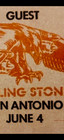Rolling Stones 6 4 1975 San Antonio Tx Heinsfair Arena Backstage Pass
