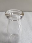 Vintage Clear Glass Unmarked    Pint Round Milk Bottle