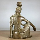 Authentic Bronze Damo Buddha Statue Ancient Chinese Artifact Tibet 19th Century