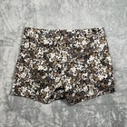 Columbia Sportswear Floral Print Shorts Women s Beige Black White Size 10