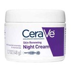 Cerave Skin Renewing Face Night Cream W peptide Complex   Hyaluronic Acid  1 7oz