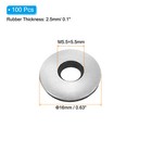 100pcs M5 5x16mm Aluminum Epdm Bonded Sealing Neoprene Rubber Washers Gasket