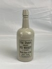 Antique Old Dutch Rye Whiskey Stoneware Bottle Morris Horn   Son New York