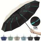 Automatic On off Umbrella Anti-uv Sun Rain Travel 3 Folding Compact Windproof