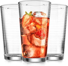 Drinking Glasses Set Of 10 Highball Glass Cups  Premium Quality 17 Oz  Coolers  