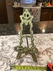 Vintage Ornate Bronze Easel Stand Table Top Picture Book Plate Holder 7    India