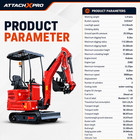 1 4ton Mini Excavator Kubota  6 Attachments Side Swing Free Shipping   Unloading