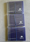 Lot Of 3 New Creative Memories Accordion Photo Storage File Mates Blue Organizer