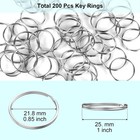 100pcs Key Rings Bulk  Split Key Rings  Keychain Rings And Crafts 1 Inch  25mm 
