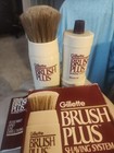 Gillette Brush Plus Shaving System Kit Vintage 1984