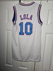 Tune Squad Lola Bunny  10 Space Jam White Size M Stitched Jersey Used