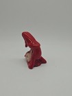 Vintage Red Ceramic Pixie Elf Figurine  50 s Japan 2 5 Inches Tall