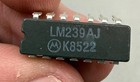 Lot Of 9 Motorola Lm239aj Quad Voltage Comparator Ic Dip-14 Nos Vintage
