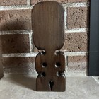 M  ori Tiki Carved Wood Sculpture New Zealand Polynesian    Folk Art Idol